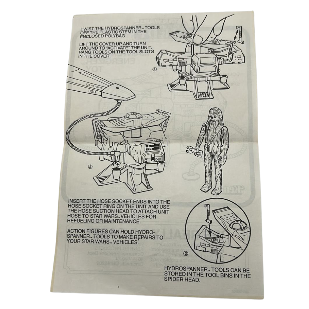 Vintage Star Wars Vehicle Maintenance Energizer toy instructions by Kenner 464