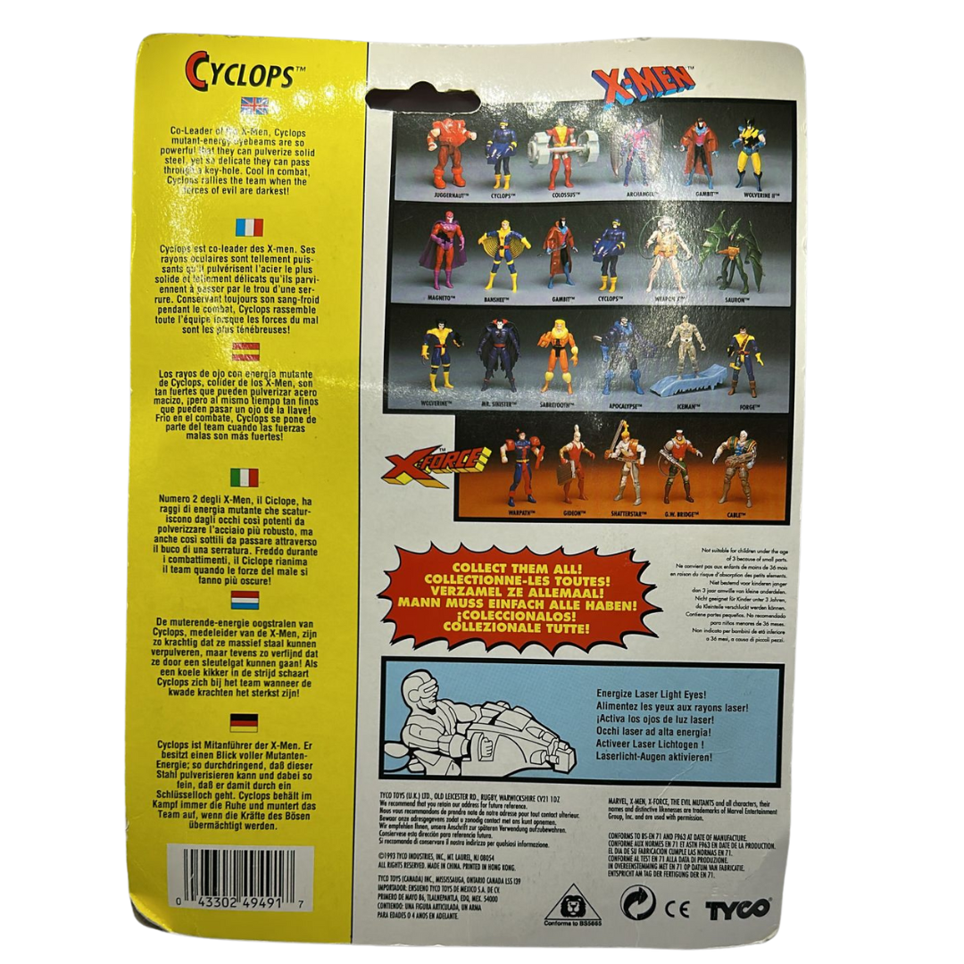 X-men Cyclops on MOC by Tyco on card 1993