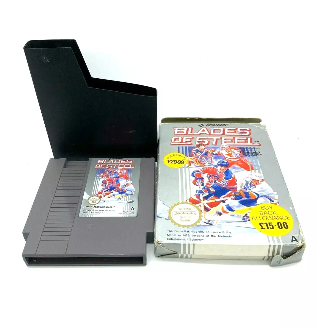 Nintendo NES Blades Of Steel game with box, Ice Hockey game