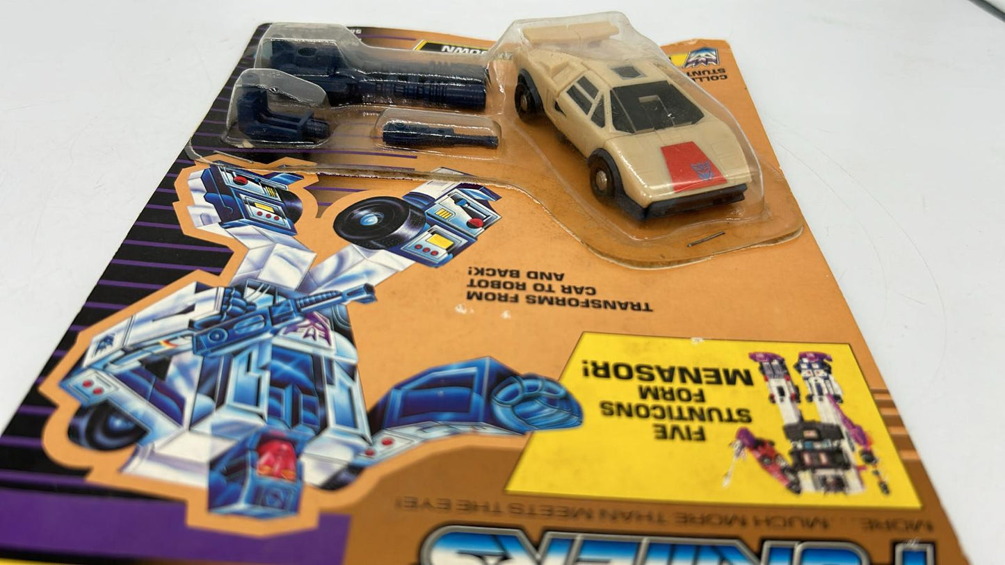 Transformers G1 Breakdown stapled on card complete