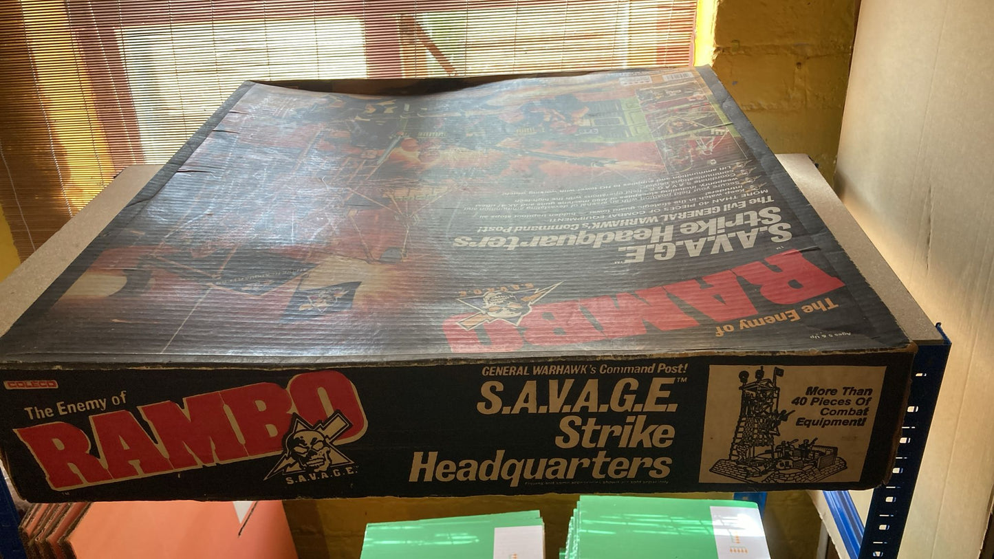 Rambo SAVAGE Strike Headquarters playset boxed mint in box (MIB)