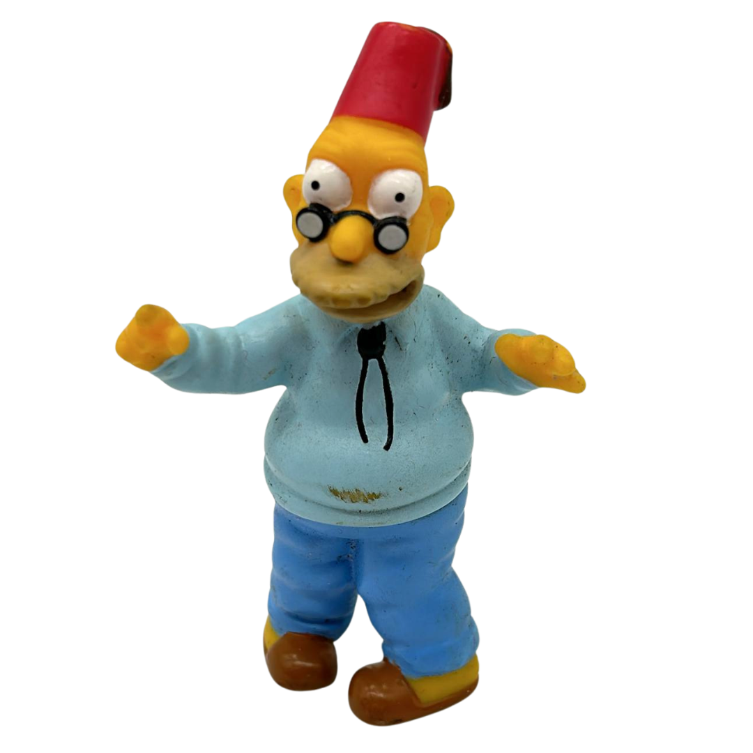 The Simpsons Vintage Fox 2001 Burger King Grandpa Abe Simpson Figure