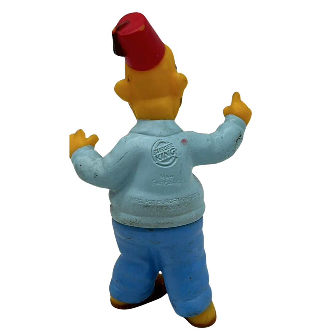 The Simpsons Vintage Fox 2001 Burger King Grandpa Abe Simpson Figure