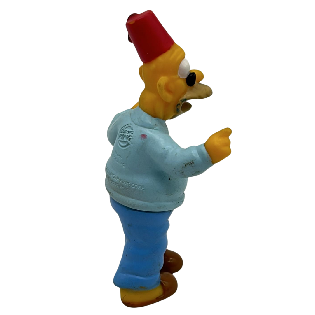 The Simpsons Vintage Fox 2001 Burger King Grandpa Abe Simpson Figure