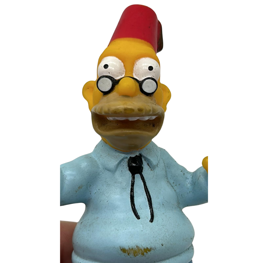 The Simpsons Vintage Fox 2001 Burger King Grandpa Abe Simpson Figure