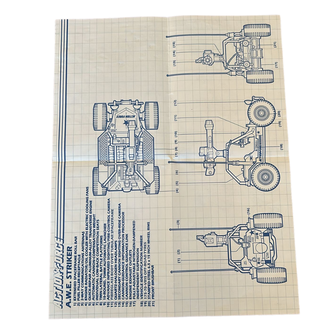GI Joe, Action Force AWE Striker instructions 558C