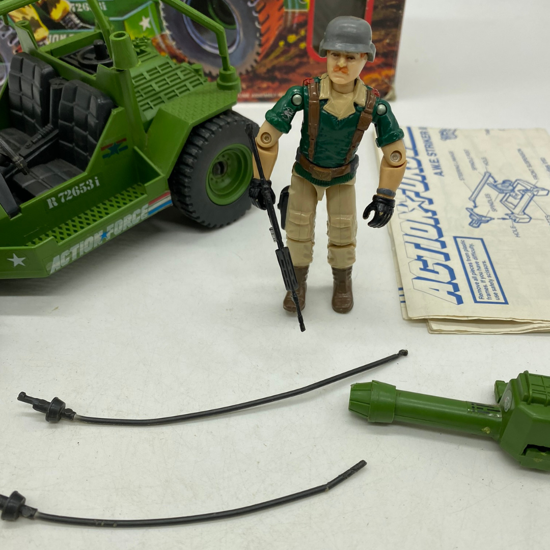 GI Joe,  Action Force AWE Striker complete with box Vintage Hasbro 529