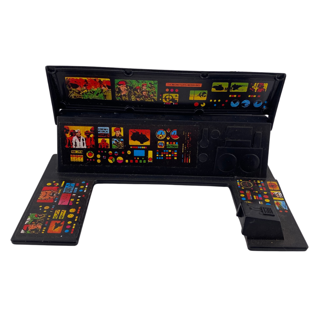 Action Force, GI Joe Command Centre control panel part good stickers by Palitoy 477