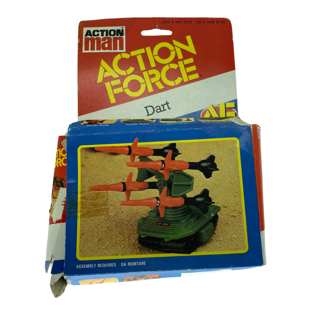 Vintage Palitoy Action Force DART vehicle box DAMAGED