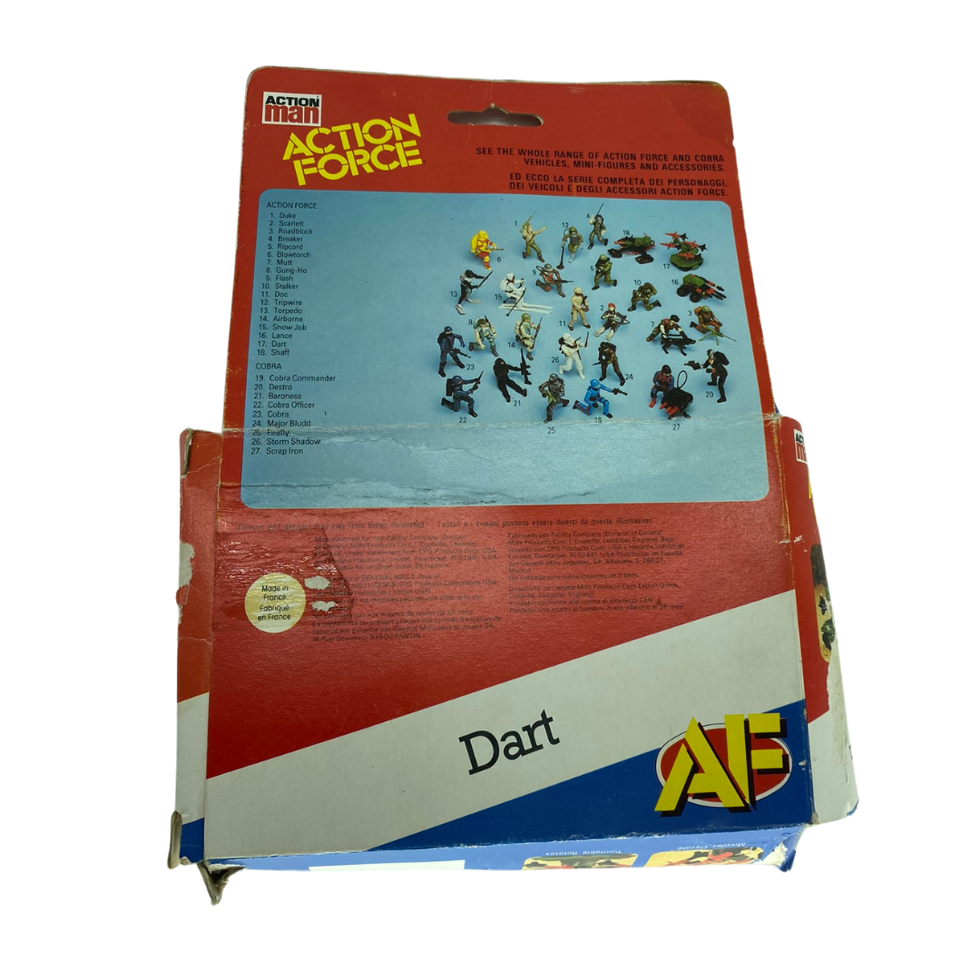 Vintage Palitoy Action Force DART vehicle box DAMAGED