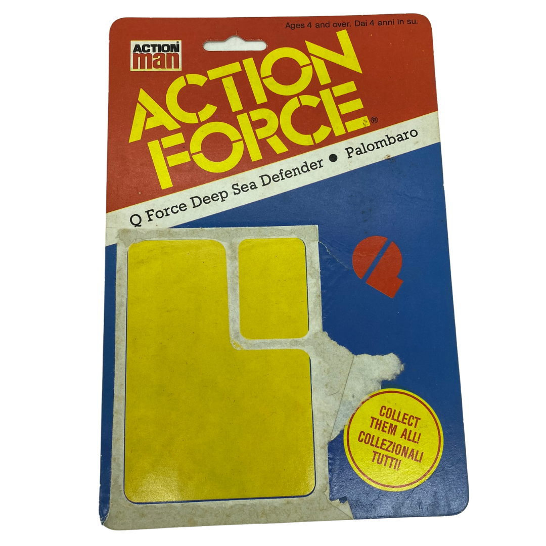 Action Force Palitoy Deep Sea Defender Q Force card back