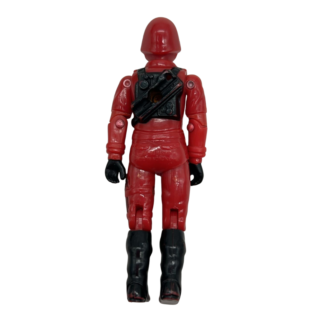 Action Force Red Laser complete figure, Laser Exterminator driver by Palitoy 132