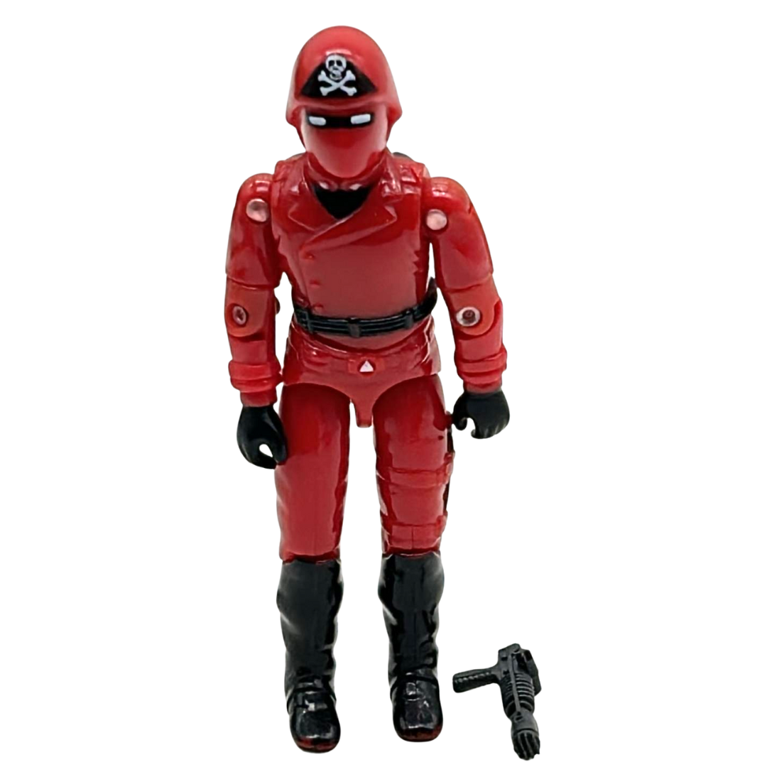 Action Force Red Laser complete figure, Laser Exterminator driver by Palitoy 132
