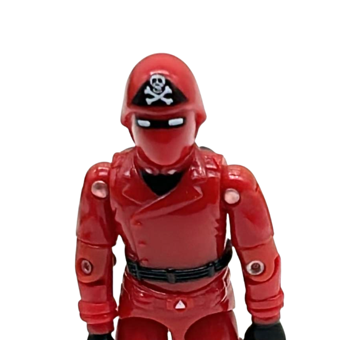 Action Force Red Laser complete figure, Laser Exterminator driver by Palitoy 132
