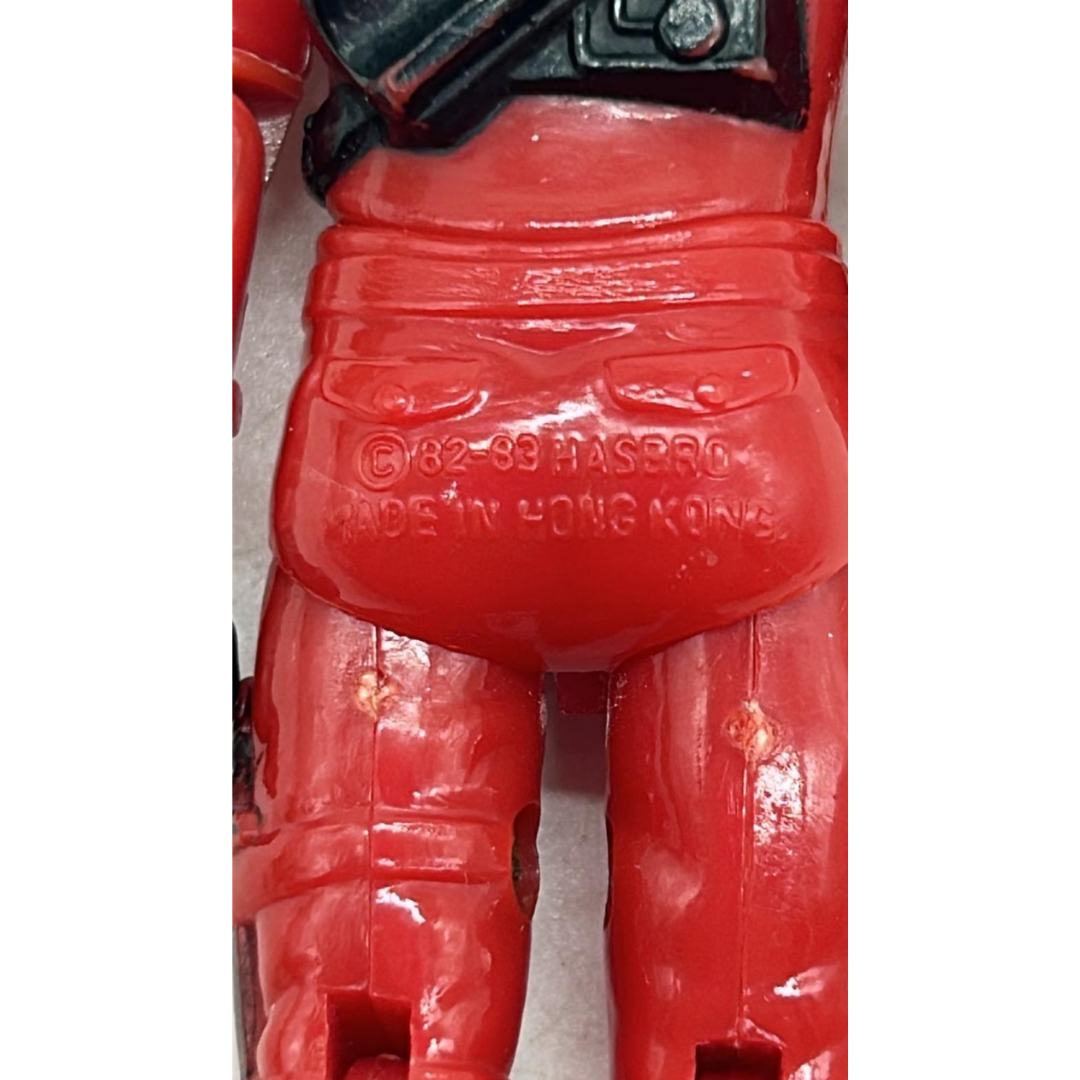 Action Force Red Laser complete figure, Laser Exterminator driver by Palitoy 132