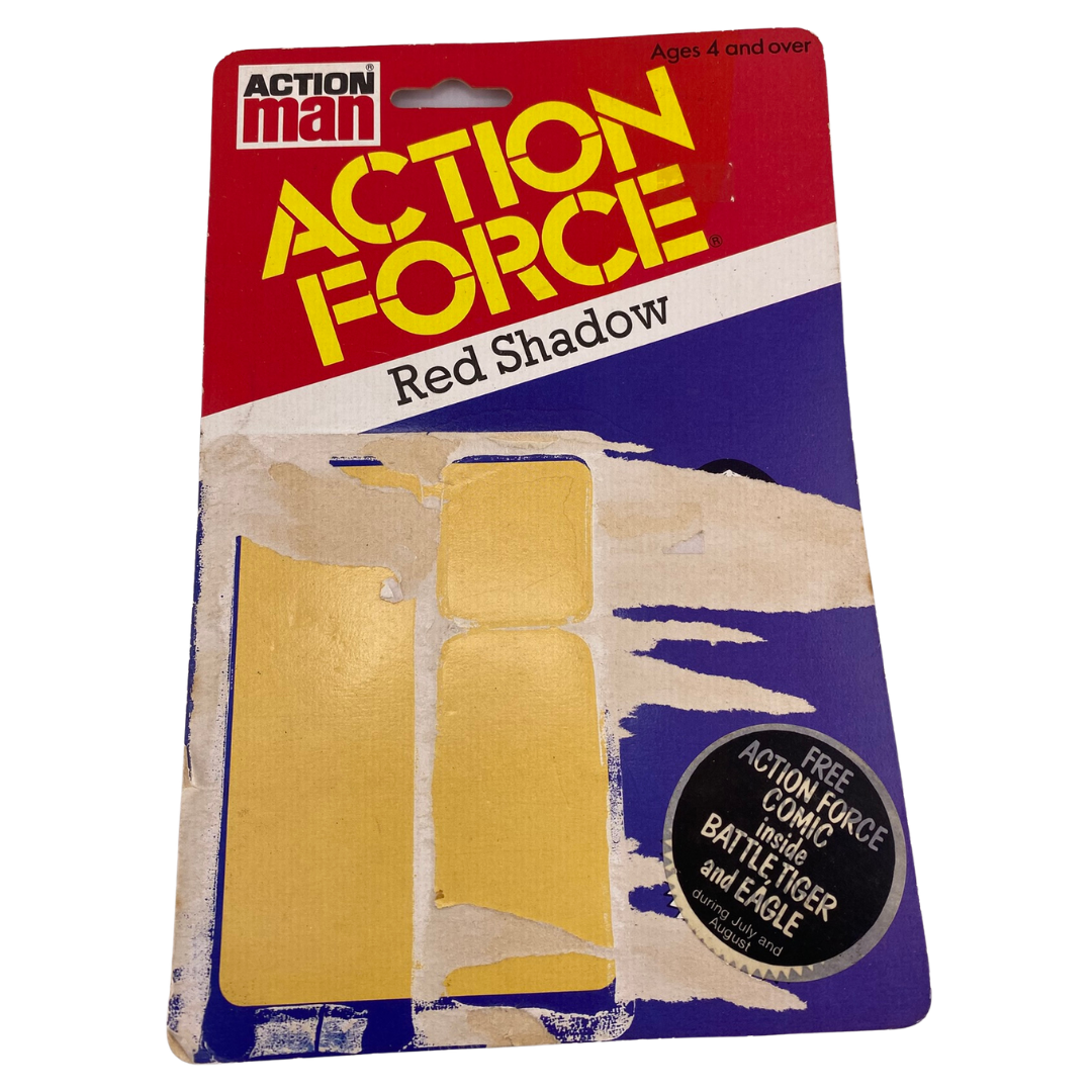 Action Force Red Shadow original cardback by Palitoy