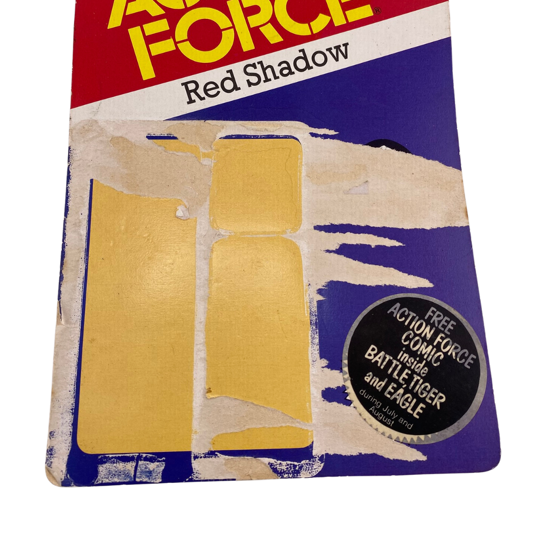 Action Force Red Shadow original cardback by Palitoy
