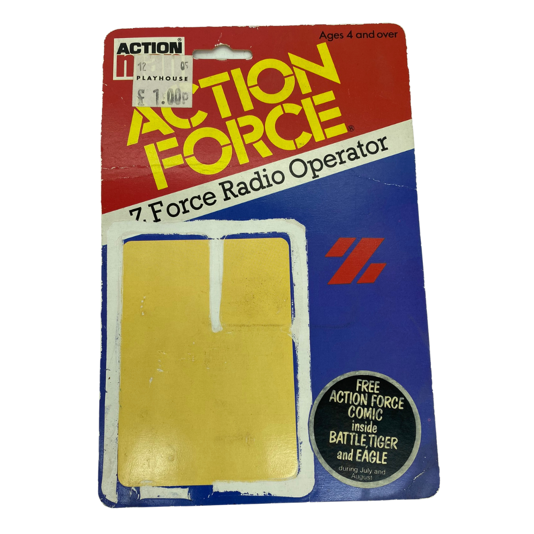 Action Force Palitoy Z Force Radio Operator card back