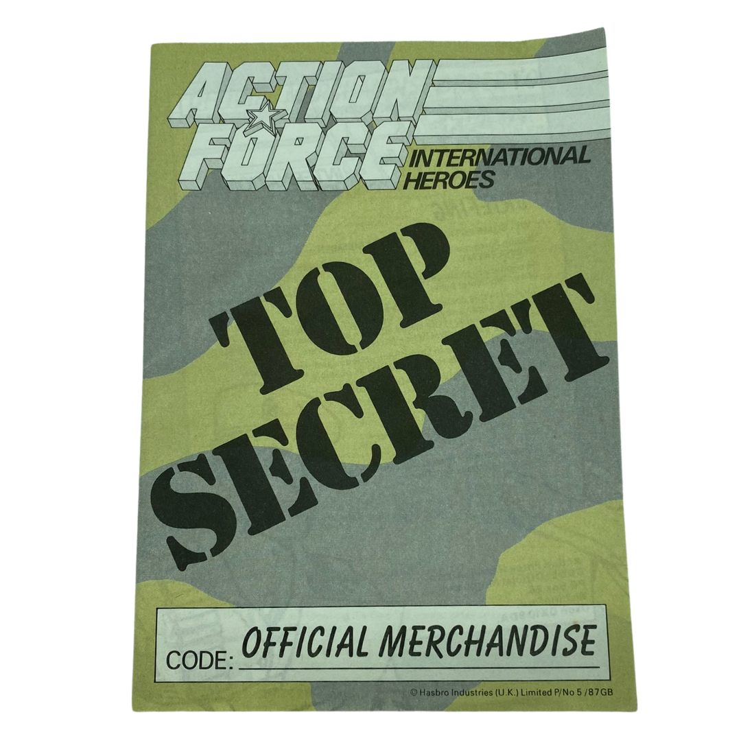 Action Force GI Joe Top Secret Product poster with special offer sections