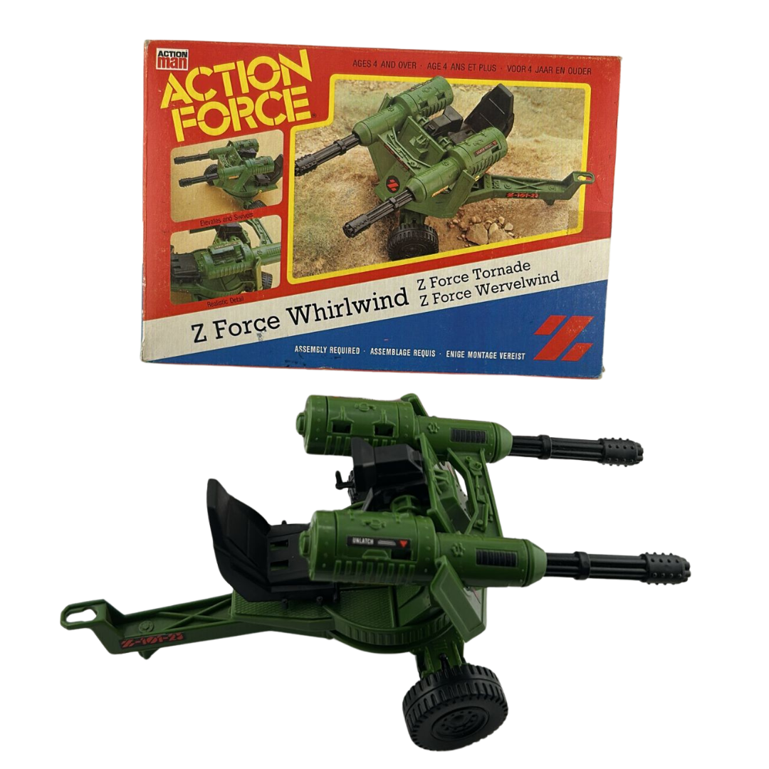 Action Force Whirlwind cannon complete with box by Palitoy 194