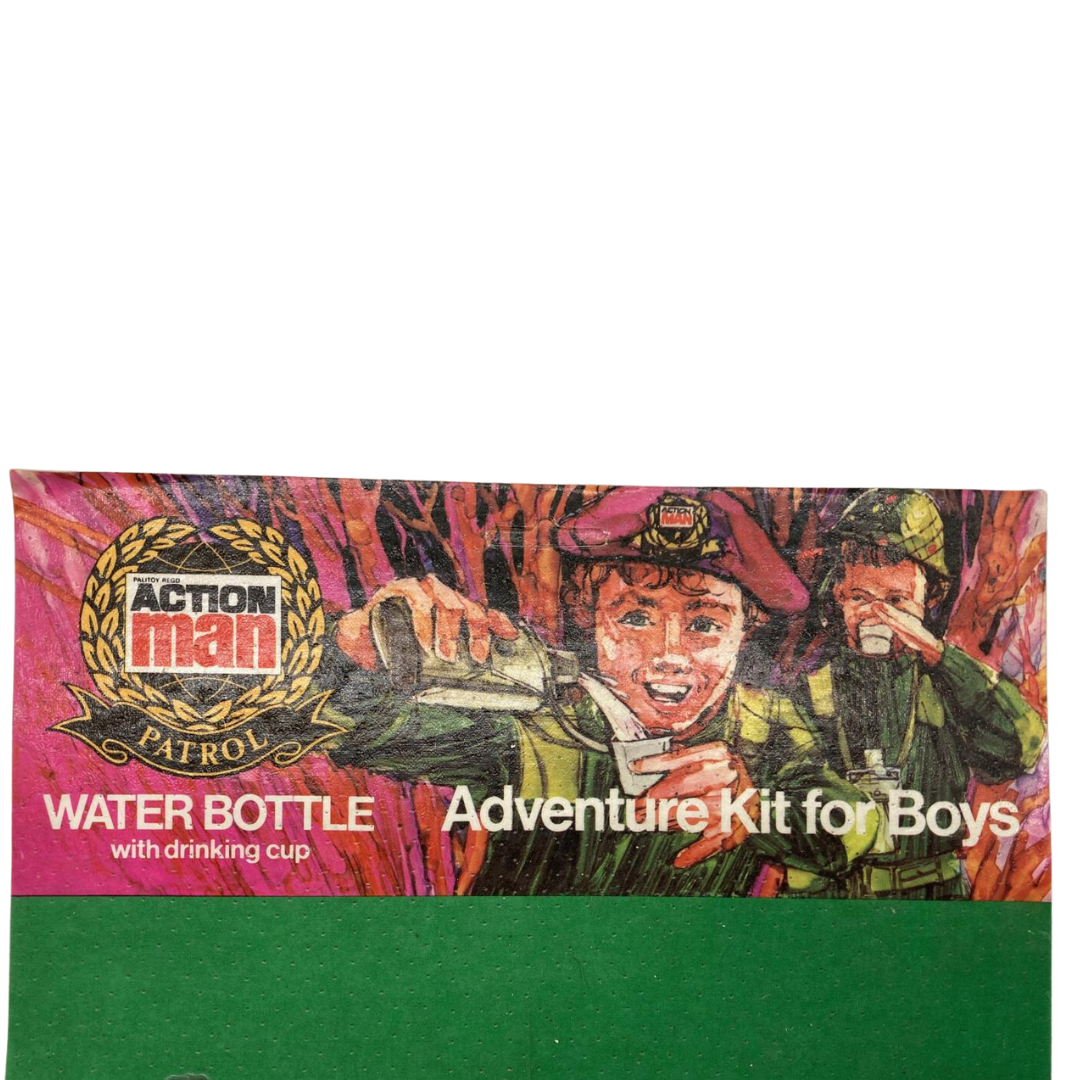 Vintage Action Man Patrol, Water Bottle, Adventure Kit for Boys, MOC Palitoy