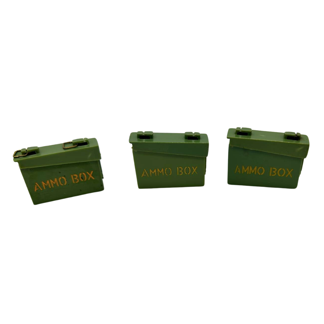 Action Man 1970's Vintage Army Soldier Ammo Box x3 297