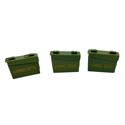 Action Man 1970's Vintage Army Soldier Ammo Box x3 297