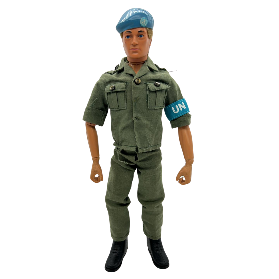 Vintage Action Man figure in United Nations uniform 483