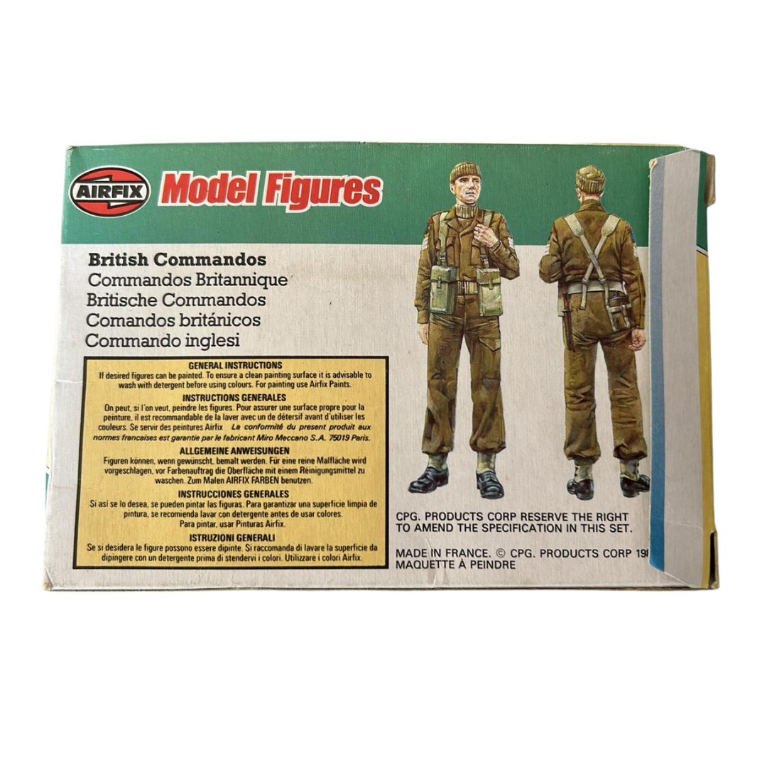 Airfix model figures British Commandos soldiers (14) with box
