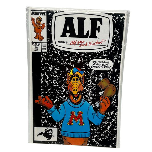 Alf comic issue #10 Alf goes back to school Marvel Comics Dec