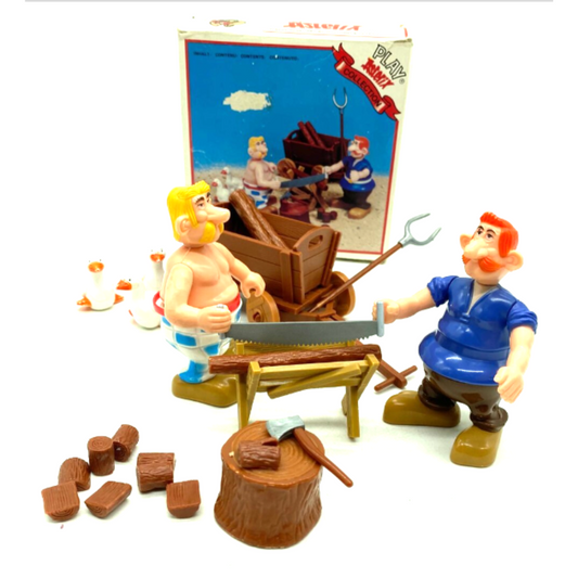 Play Asterix Toy Cloud Figures Arborix & Dentifix wood cutters in box 38171