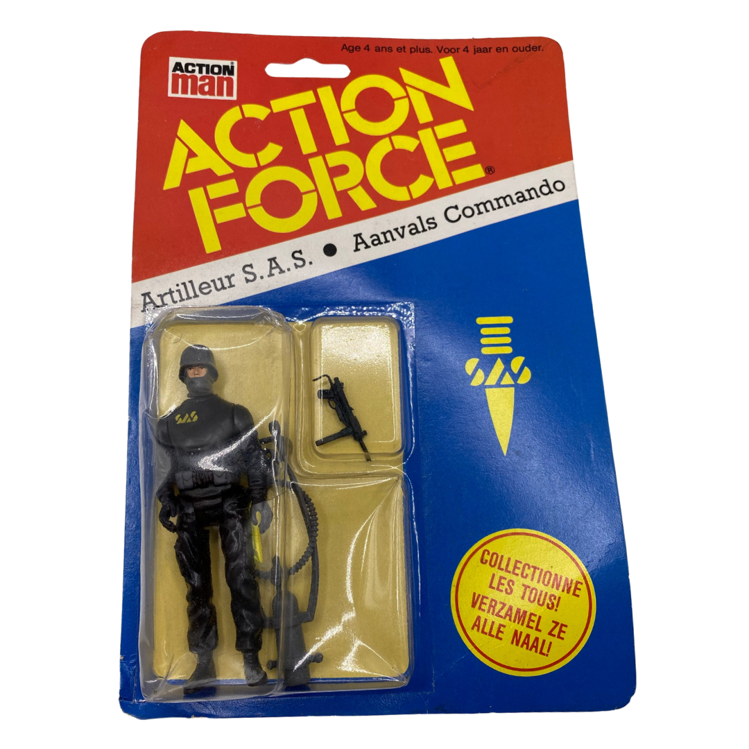 Action Force SAS Attack Trooper moc bubble has some dings but nice