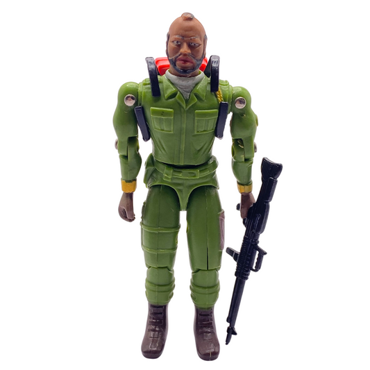 A-Team Mr T / BA Baracus with weapon good guy figure, vintage 1980s 341