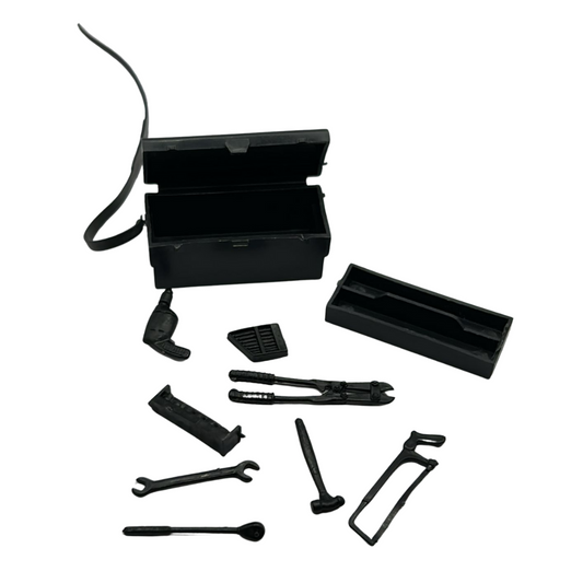 A-Team Mr T / BA Baracus tool box, strap & tools (damaged strap pin) 944
