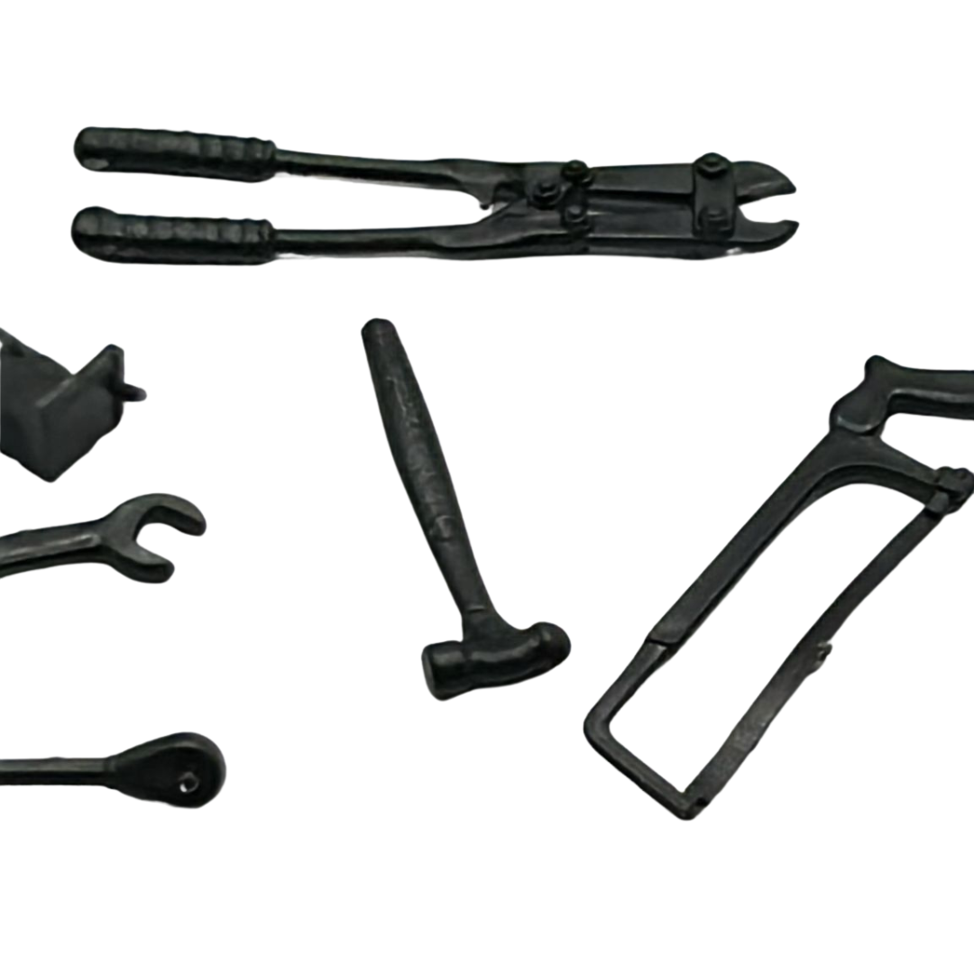 A-Team Mr T / BA Baracus tool box, strap & tools (damaged strap pin) 944