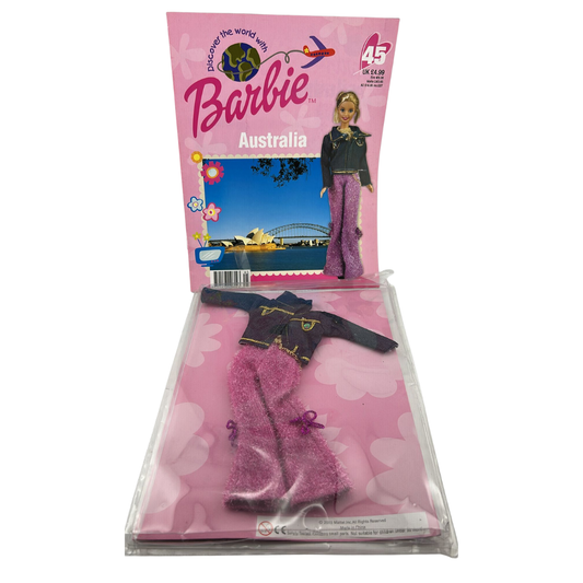 Barbie Discover The World With Barbie Australia issue #45 magazine & outfit