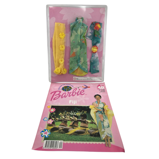 Barbie Discover The World With Barbie Fiji issue #40 magazine & outfit