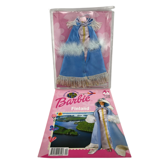 Barbie Discover The World With Barbie Finland issue #44 magazine & outfit