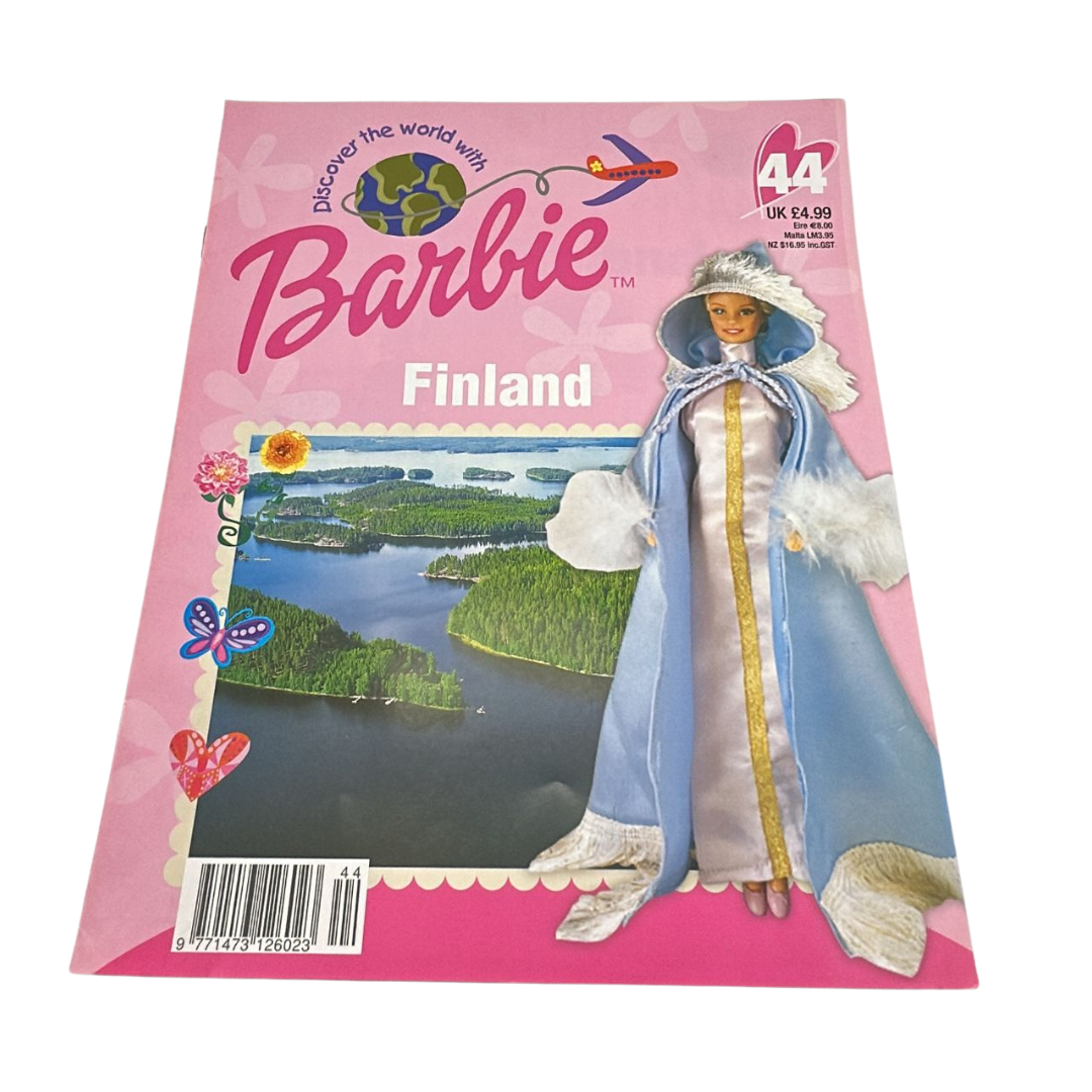 Barbie Discover The World With Barbie Finland issue #44 magazine & outfit