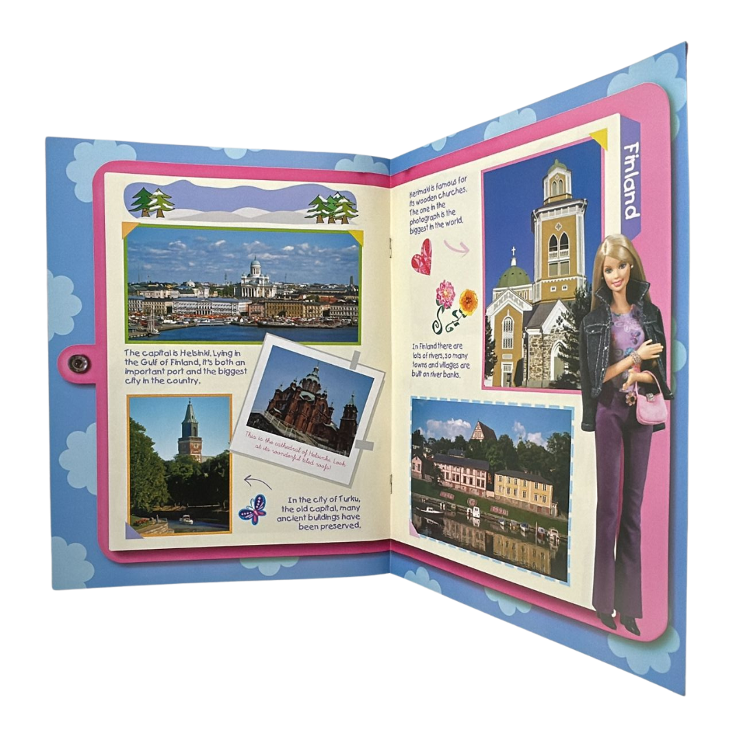 Barbie Discover The World With Barbie Finland issue #44 magazine & outfit