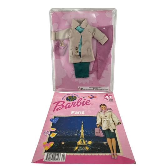 Barbie Discover The World With Barbie Paris issue #41 magazine & outfit