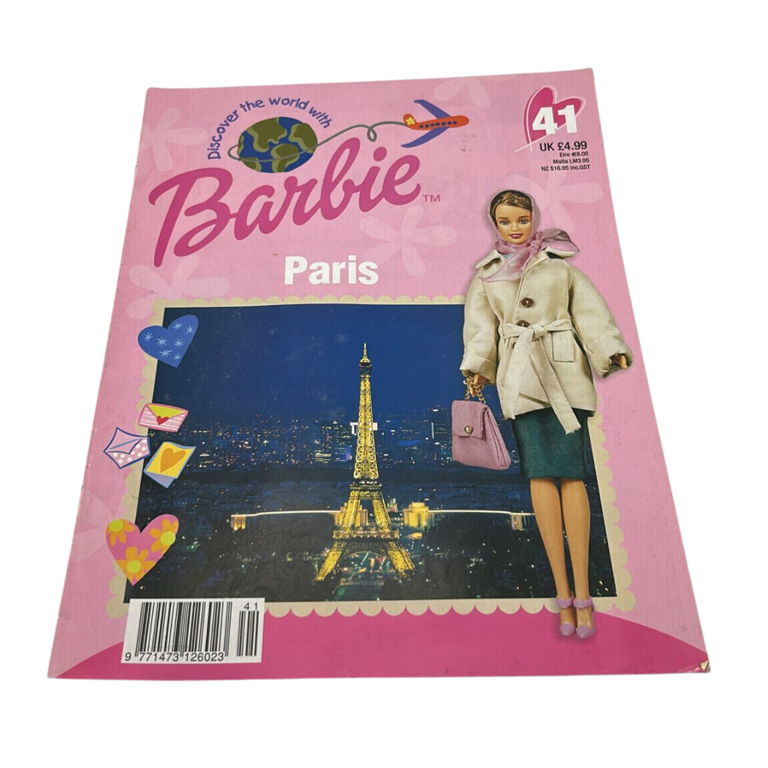 Barbie Discover The World With Barbie Paris issue #41 magazine & outfit