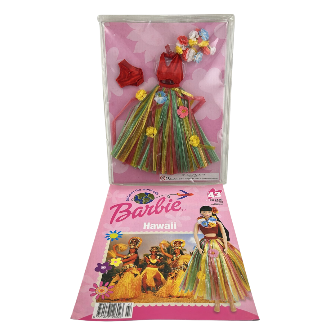 Barbie Discover The World With Barbie Hawaii issue #43 magazine & outfit