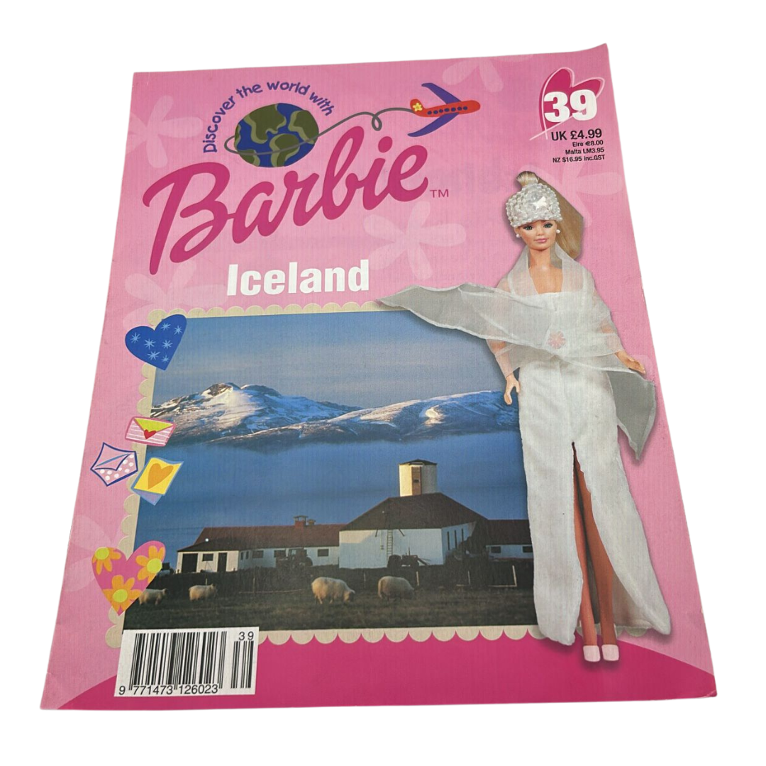 Barbie Discover The World With Barbie Iceland issue #39 magazine & outfit