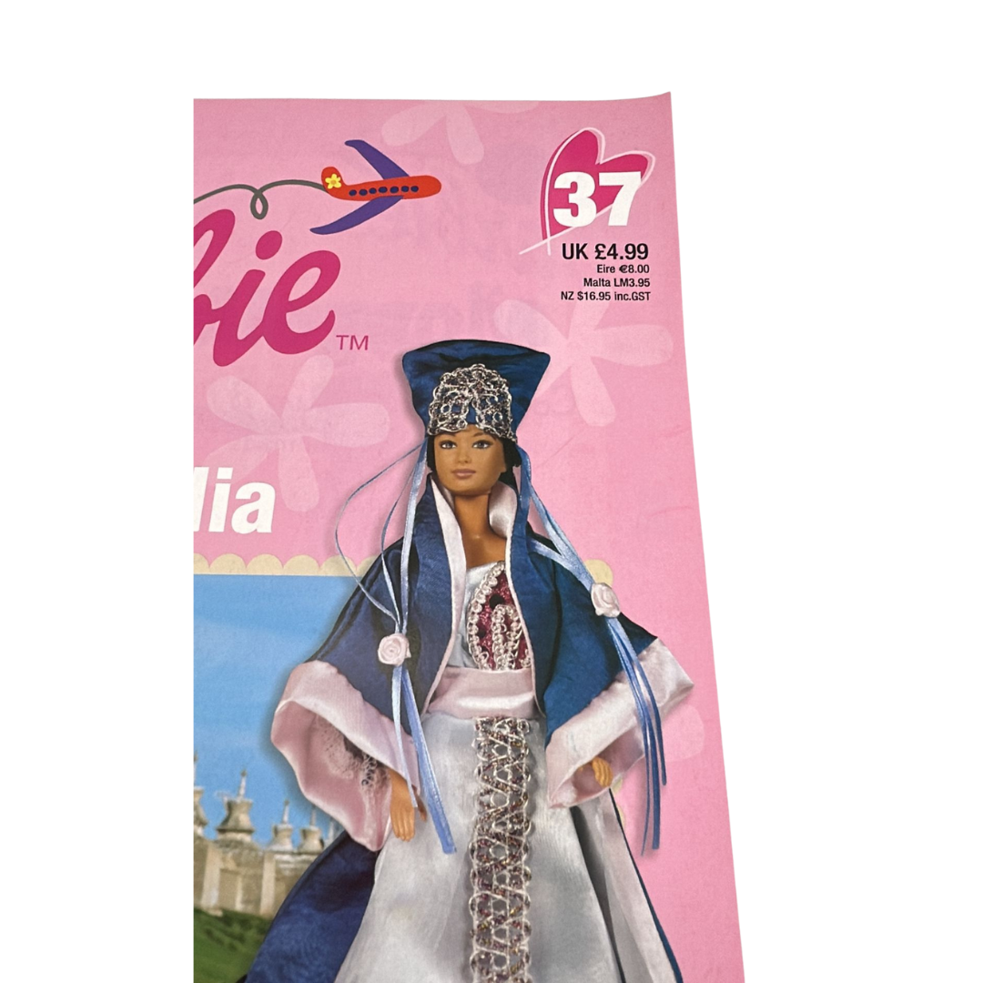 Barbie Discover The World With Barbie Mongolia issue #37 magazine & outfit