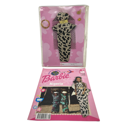 Barbie Discover The World With Barbie Nigeria issue #38 magazine & outfit