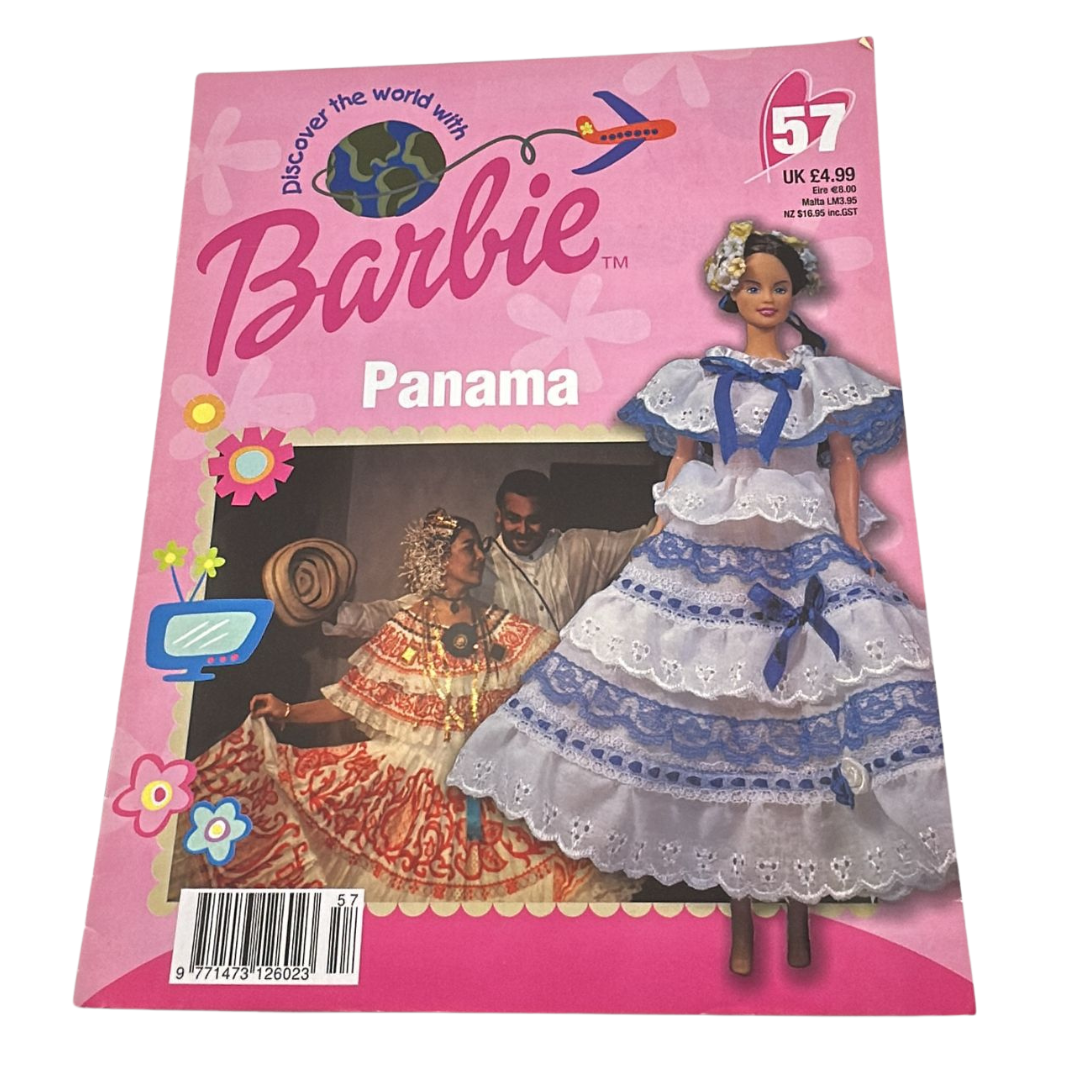 Barbie Discover The World With Barbie Panama issue #57 magazine & outfit