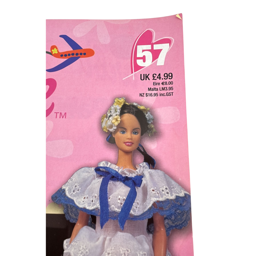 Barbie Discover The World With Barbie Panama issue #57 magazine & outfit