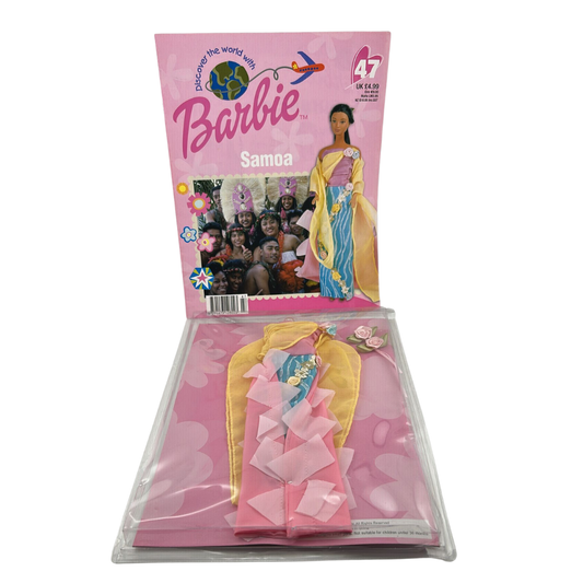 Barbie Discover The World With Barbie Samoa issue #47 magazine & outfit