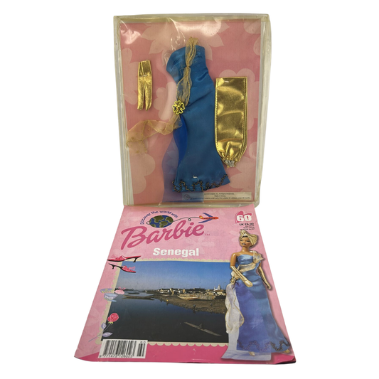 Barbie Discover The World With Barbie Senegal issue #60 magazine & outfit